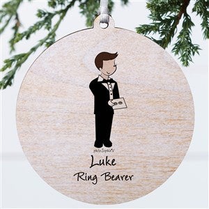 Ring Bearer philoSophies® Personalized Ornament- 3.75" Wood - 1-Sided - 38536-1W