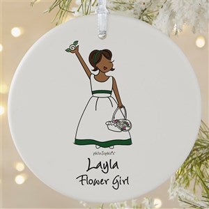 Flower Girl philoSophies® Personalized Ornament- 3.75 Matte - 1 Sided - 38538-1L