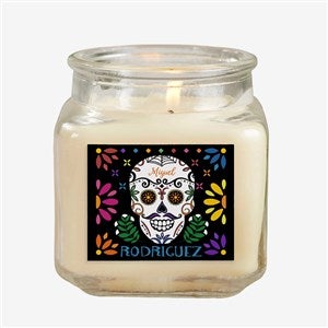 Day of the Dead Personalized 10 oz. Vanilla Candle Jar - 38546-10VB