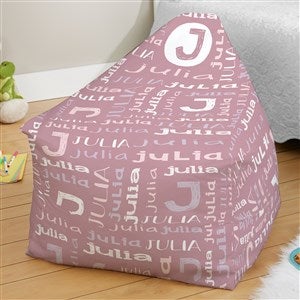 Youthful Name Personalized Bean Bag Chair - 27x30x25 - 38555D