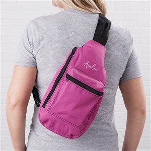 Trendy Script Personalized Sling Bag - 38559D