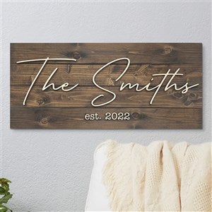 Personalized Wooden Pallet Modern Script Family Sign - Large - 38569D-L