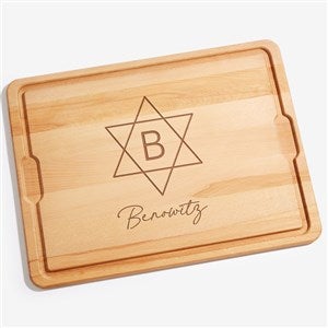 Spirit of Hanukkah Personalized Extra Large Hardwood Cutting Board- 18x24 - 38580-XXL