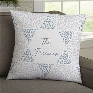 Spirit of Hanukkah Personalized 18" Velvet Throw Pillow - 38581-LV