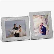 Mariposa® String of Pearls Elegant Couple Engraved Wedding Frame-8x10 - 38588-8x10