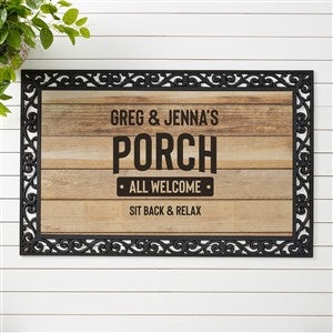 Backyard Bar  Grill Personalized Doormat- 20x35 - 38595-M