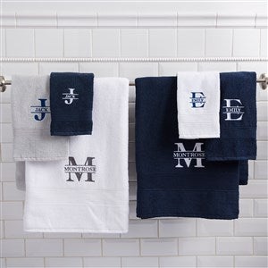 Lavish Last Name Embroidered Luxury Cotton Hand Towel - 38610-HT