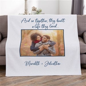 Together They Built a Life Personalized Sweatshirt Blanket 50x60 - 38654-SW