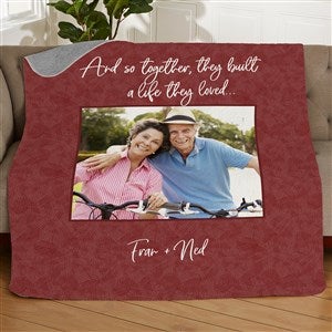 Together They Built a Life Personalized 50x60 Quilted Blanket - 38654-Q