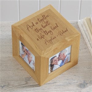 Together They Built a Life Engraved Photo Cube - 38661