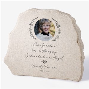 So Amazing God Made An Angel Personalized Photo Standing Garden Stone - 38672