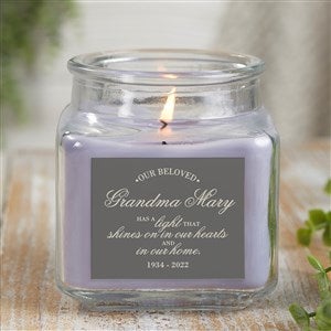 Memorial Light Personalized 10 oz. Lilac Candle Jar - 38677-10LM
