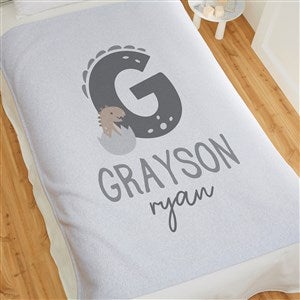 Baby Dino Personalized 50x60 Sweatshirt Blanket - 38687-SW