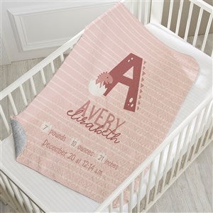 Baby Dino Personalized 30x40 Quilted Blanket - 38687-QQ
