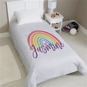 Watercolor Brights Personalized Comforter - Twin 68x88 - 38707D-T