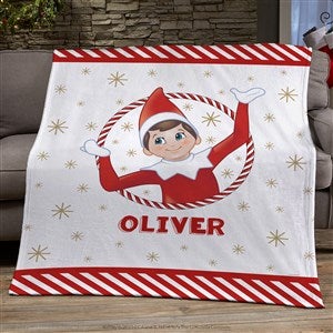 The Elf on the Shelf® Personalized 50x60 Plush Fleece Blanket - 38715-F