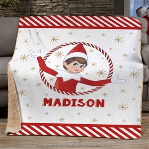 The Elf on the Shelf® Personalized 60x80 Sherpa Blanket - 38715-SL