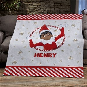 The Elf on the Shelf® Personalized 50x60 Sweatshirt Blanket - 38715-SW