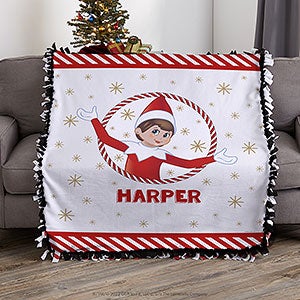 The Elf on the Shelf® Personalized 50x60 Tie Blanket - 38715-T