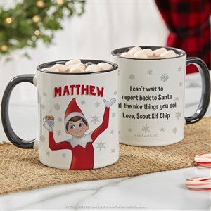 The Elf on the Shelf Personalized Christmas Mug 11 oz.- Black - 38720-B