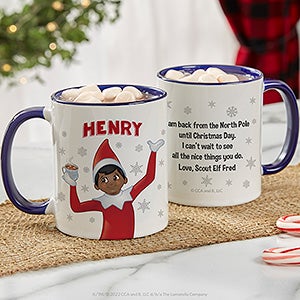 The Elf on the Shelf® Personalized Christmas Mug 11 oz.- Blue - 38720-BL