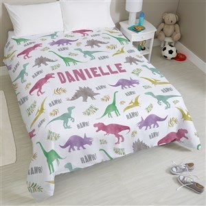 Dinosaur World Personalized Duvet Cover - Queen 88x88 - 38733D-Q