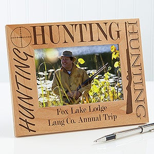 Personalized Hunting Wood Picture Frames - 4x6 - 3874