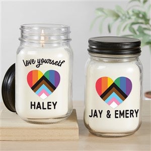 Love Yourself Personalized Farmhouse Candle Jar - 38812