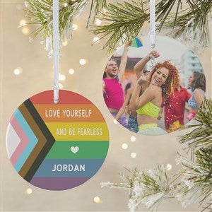 Love Yourself Personalized Ornament- 3.75" Matte - 2 Sided - 38813-2L