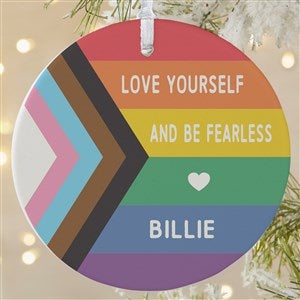 Love Yourself Personalized Ornament- 3.75" Matte - 1 Sided - 38813-1L