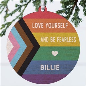Love Yourself Personalized Ornament- 3.75" wood - 1 Sided - 38813-1W