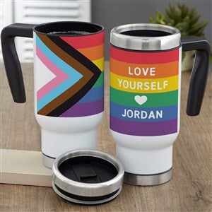 Love Yourself Personalized 14 oz. Commuter Travel Mug - 38822