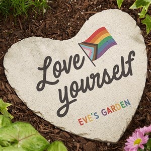 Love Yourself Personalized Heart Garden Stone - 38835