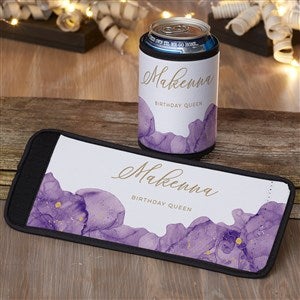 Birthstone Color Personalized Beer Can & Bottle Wrap - 38848