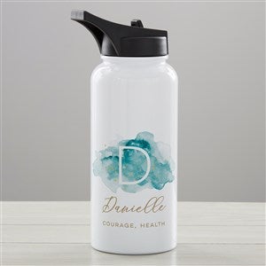 Birthstone Color Personalized Double-Wall Vacuum Insulated 32 oz. Water Bottle - 38857-L
