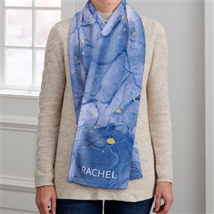 Birthstone Color Personalized Womens Fleece Scarf - 38870