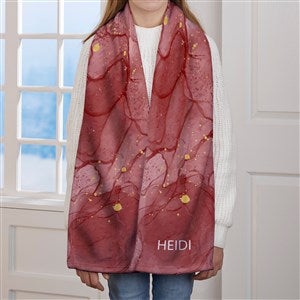 Birthstone Color Personalized Kids Fleece Scarf - 38871