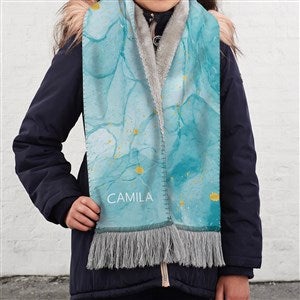 Birthstone Color Personalized Kids Sherpa Scarf - 38871-S