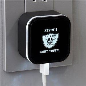 NFL Las Vegas Raiders Personalized LED Triple Port USB - 38880