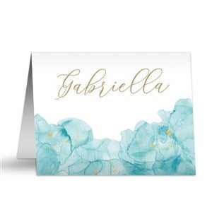 Birthstone Color Personalized Note Cards - 38882