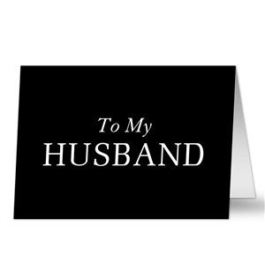 To My Husband Personalized Greeting Card - 38893