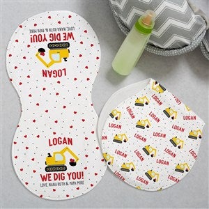 I Dig You Personalized Valentine's Day Baby Burbs - Set of 2 - 38926
