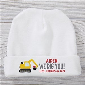 I Dig You Personalized Valentines Day Baby Hat - 38927