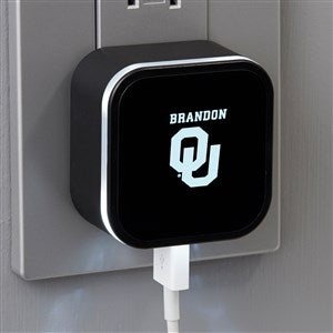 NCAA Oklahoma Sooners Personalized LED Triple Port USB - 38936