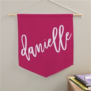 Trendy Script Personalized Pennant - 18x21 - 38972D