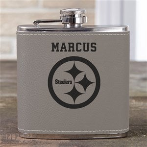 NFL Pittsburgh Steelers Leatherette Personalized Flask - 38976