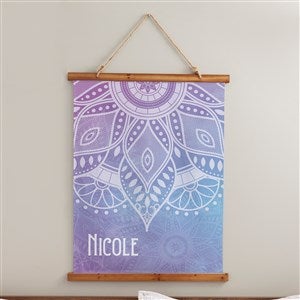 Mandala Personalized Wood Topped Tapestry - 26x36 - 38978D-V