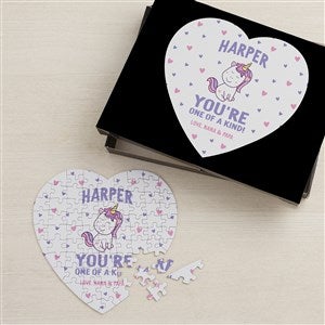 Youre One Of A Kind Personalized Valentines Day Mini Heart Puzzle - 38988