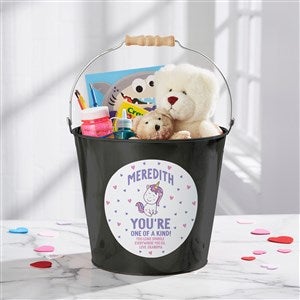 You're One of A Kind Personalized Valentine's Day Large Treat Bucket- Black - 38990-BL