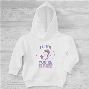 Youre One of A Kind Personalized Valentines Day Toddler Hooded Sweatshirt - 38995-CTHS